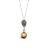 Le Vian® Pendant - Brown Pearls, Brown & White Diamonds - 14K White Gold