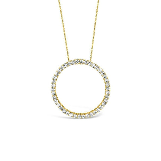 2 cts White Diamond Necklace in 18K Yellow Gold by Le Vian