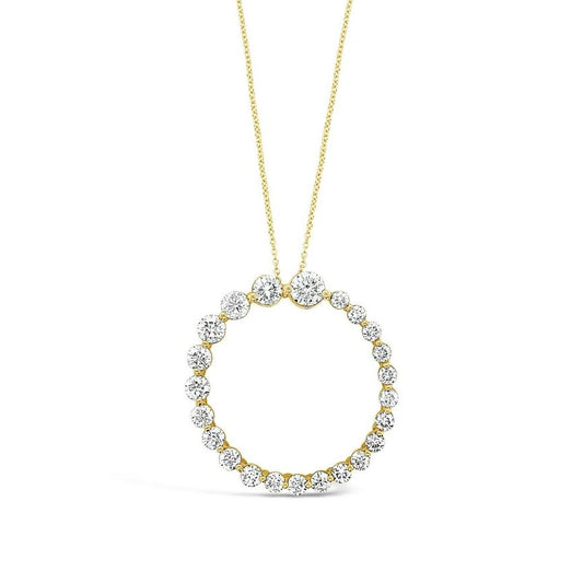4 1/4 cts White Diamond Necklace in 14K Yellow Gold by Le Vian