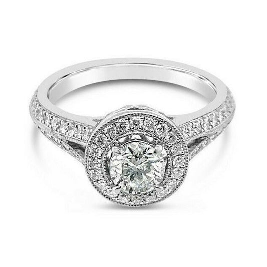 1 cts White Diamond Ring in 95% Platinum Platinum by Le Vian