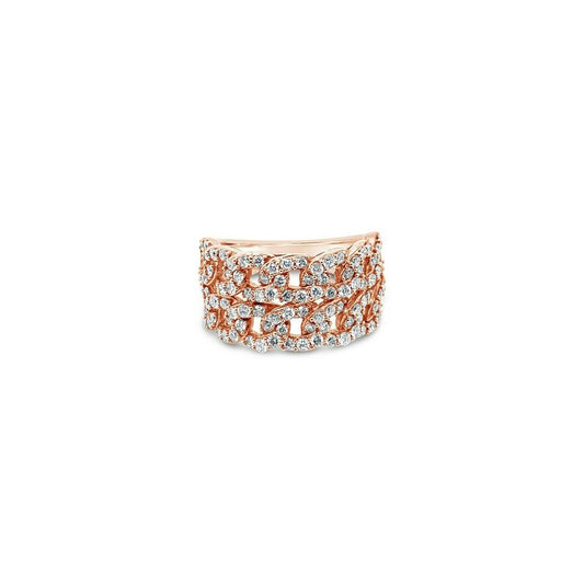 1 1/4 cts White Diamond Ring in 14K Rose Gold by Le Vian