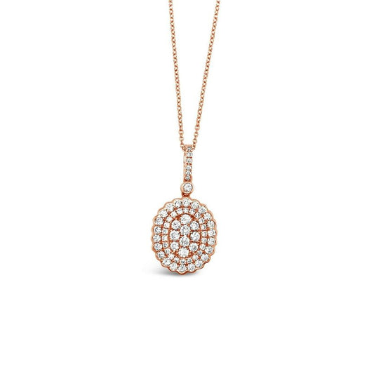 1 cts White Diamond Necklace in 18K Rose Gold by Le Vian