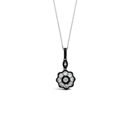 1 1/4 cts Black Diamond Necklace in 14K White Gold by Le Vian