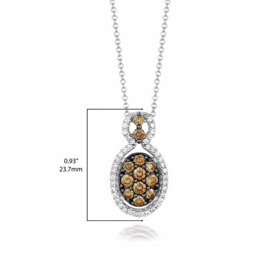Le Vian Grand Sample Sale Pendant featuring Chocolate Diamonds, Vanilla Diamonds set in 14K Vanilla Gold