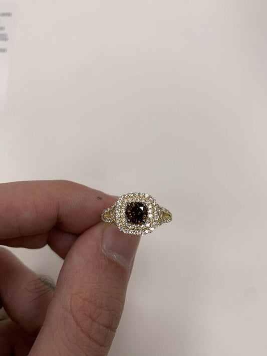 1 1/3 cts White Diamond Ring in 14K Yellow Gold by Le Vian