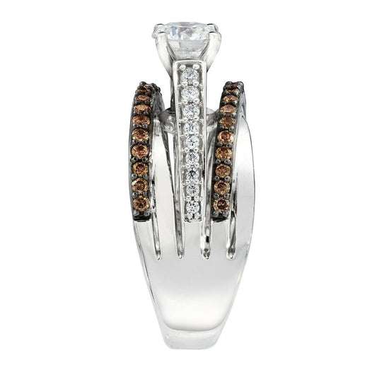 1 1/4 cts White Diamond Ring in 14K White Gold by Le Vian
