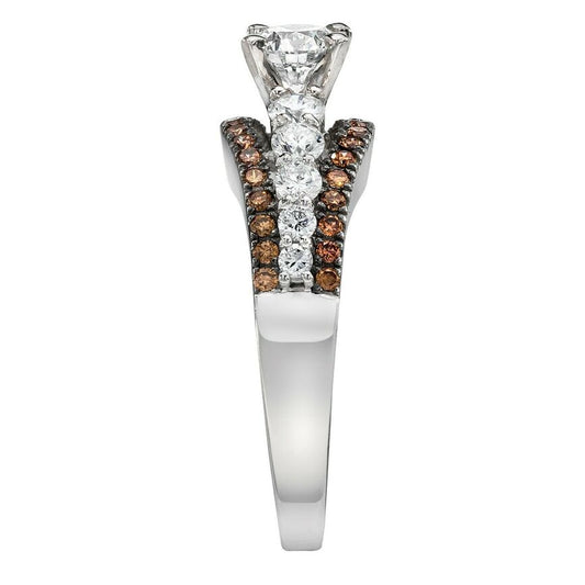 1 1/2 cts White Diamond Ring in 14K White Gold by Le Vian