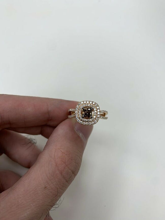 1 cts Chocolate Diamond Ring in 14K Rose Gold by Le Vian - BirthStone.com