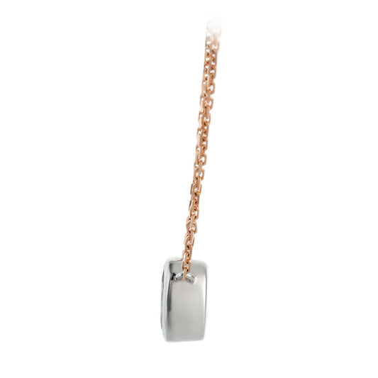 2/3 cts Blue Aquamarine and Diamond Necklace in 14K Two Tone Gold by Le Vian