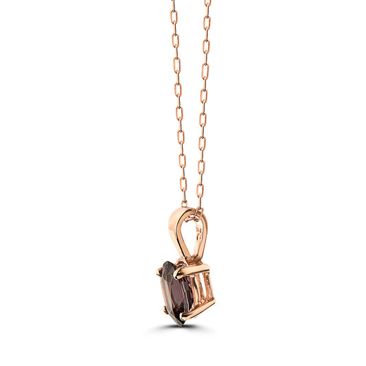 3/4 cts Purple Spinel Necklace in 14K Rose Gold by Birthstone