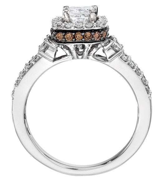 Le Vian Grand Sample Sale Ring featuring Vanilla Diamonds, Chocolate Diamonds set in 14K Vanilla Gold