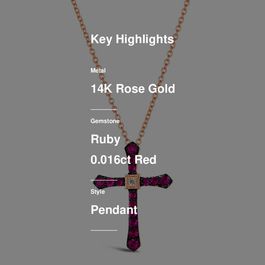 Le Vian Pendant featuring Passion Ruby Nude Diamonds set in 14K Rose Gold