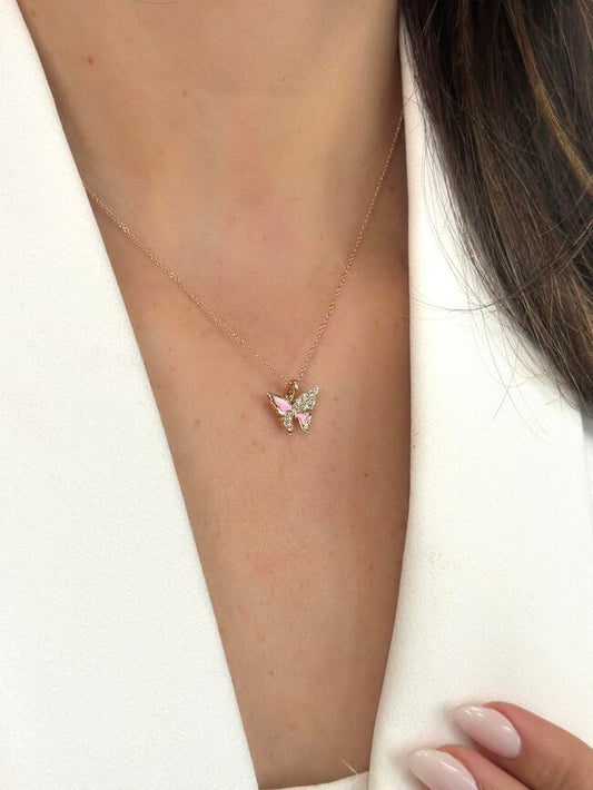 Le Vian Pendant featuring Enamel Nude Diamonds set in 14K Rose Gold