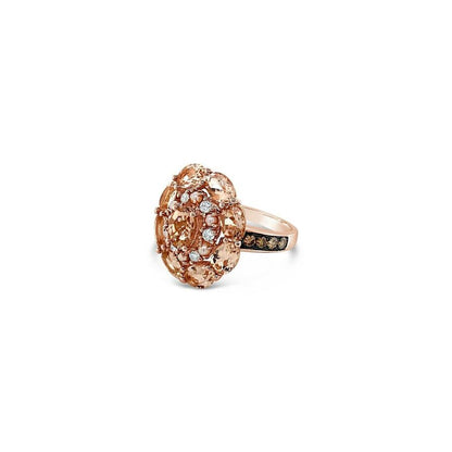 Le Vian Red Carpet® Ring - Morganite, Brown/White Diamonds 14K Rose Gold