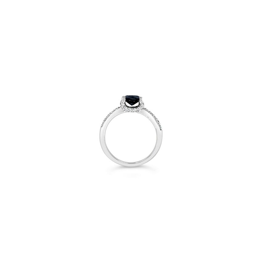 1 2/3 cts Blue Sapphire and Sapphire Ring in 14K White Gold by Le Vian - BirthStone.com