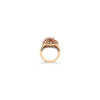 LeVian 18K Rose Gold Pink Morganite Chocolate Brown Round Diamonds Halo Ring
