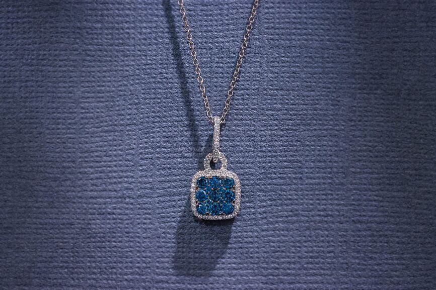 1/2 cts White Diamond Necklace in 14K White Gold by Le Vian