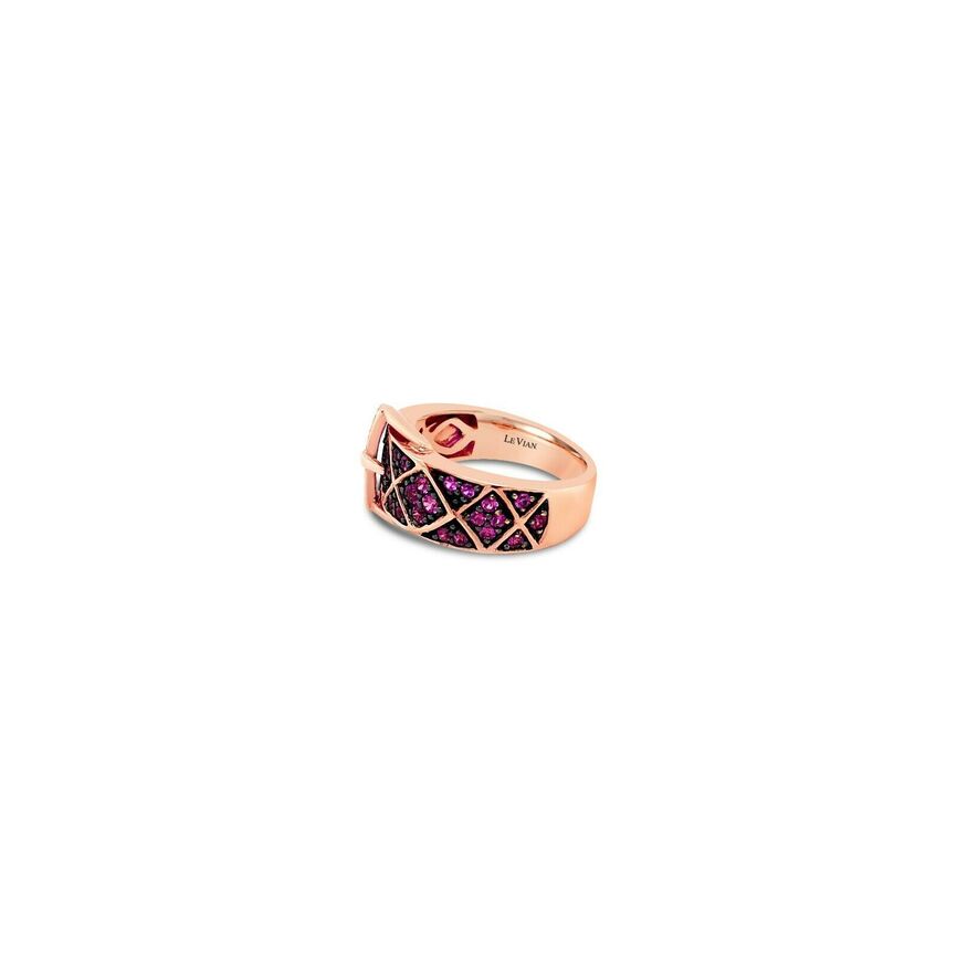 5/8 cts Pink Sapphire and Diamond Ring in 14K Rose Gold by Le Vian - BirthStone.com