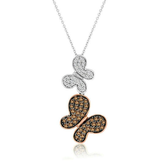 7/8 cts White Diamond Necklace in 14K Two Tone Gold by Le Vian - BirthStone.com