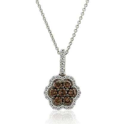 5/8 cts White Diamond Necklace in 14K White Gold by Le Vian - BirthStone.com