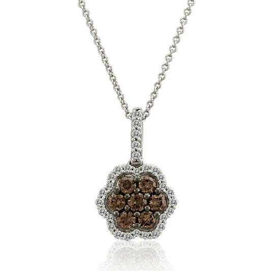 5/8 cts White Diamond Necklace in 14K White Gold by Le Vian - BirthStone.com