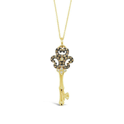 2/3 cts Chocolate Diamond Necklace in 14K Yellow Gold by Le Vian - BirthStone.com