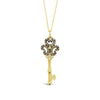 LeVian 14K Yellow Gold Round Chocolate Brown Diamond Classy Pendant Necklace