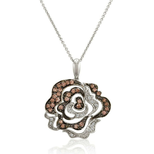 Le Vian Grand Sample Sale Pendant featuring Chocolate Diamonds, Vanilla Diamonds set in 14K Vanilla Gold - BirthStone.com