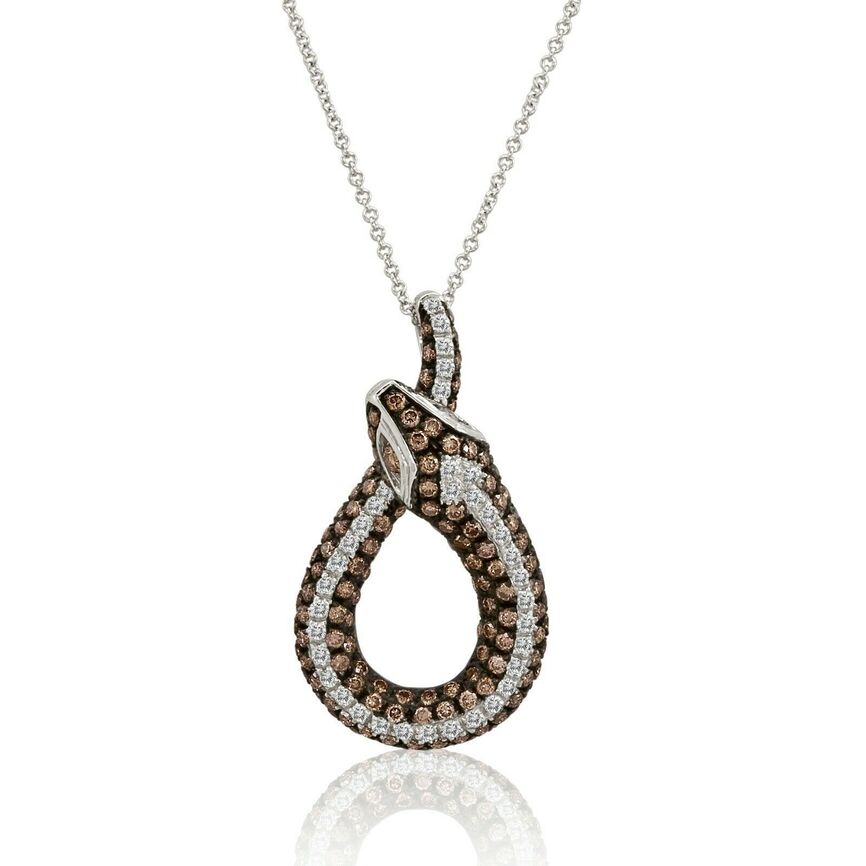 1 7/8 cts Chocolate Diamond Necklace in 14K White Gold by Le Vian - BirthStone.com