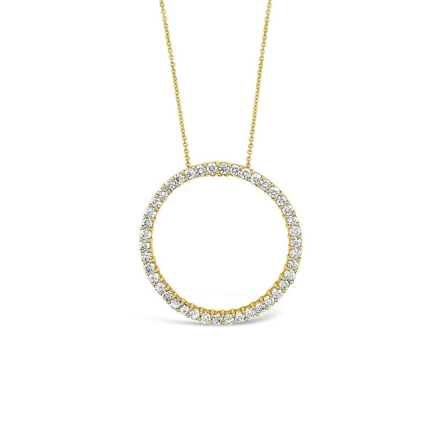 2 cts White Diamond Necklace in 18K Yellow Gold by Le Vian - BirthStone.com