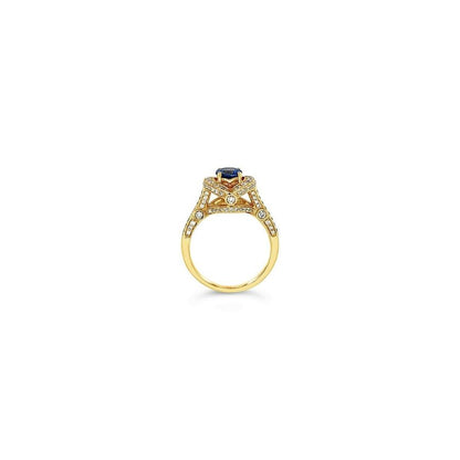 1 3/8 cts Blue Sapphire Cocktail Ring in 14K Yellow Gold by Le Vian - BirthStone.com