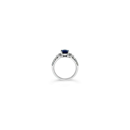 1 2/3 cts Blue Sapphire and Diamond Ring in 14K White Gold by Le Vian - BirthStone.com