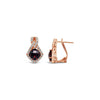 Le Vian® Earrings featuring Garnet, Vanilla Diamonds® - 14K Strawberry Gold®