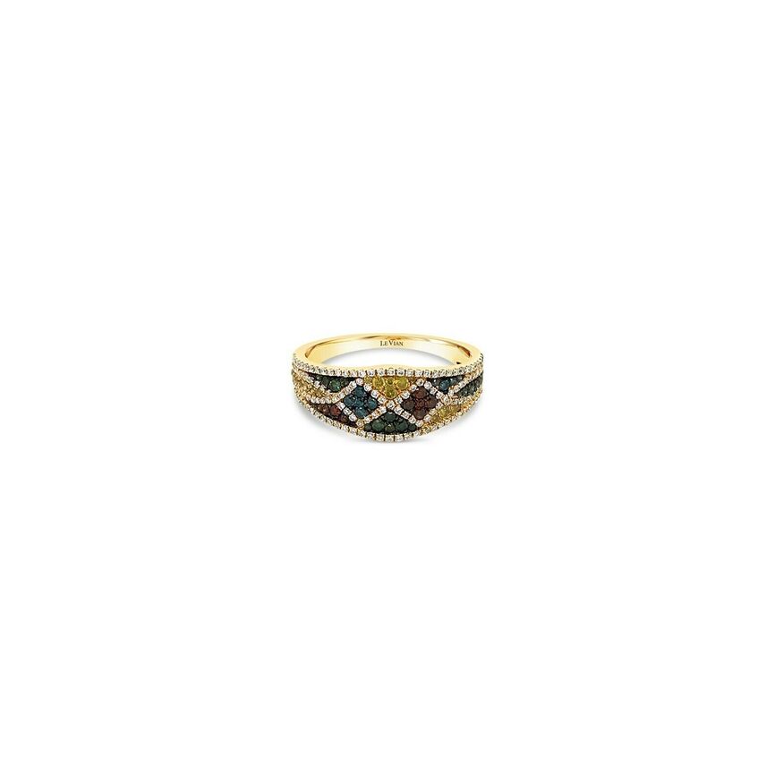 5/8 cts White Diamond Ring in 14K Yellow Gold by Le Vian - BirthStone.com