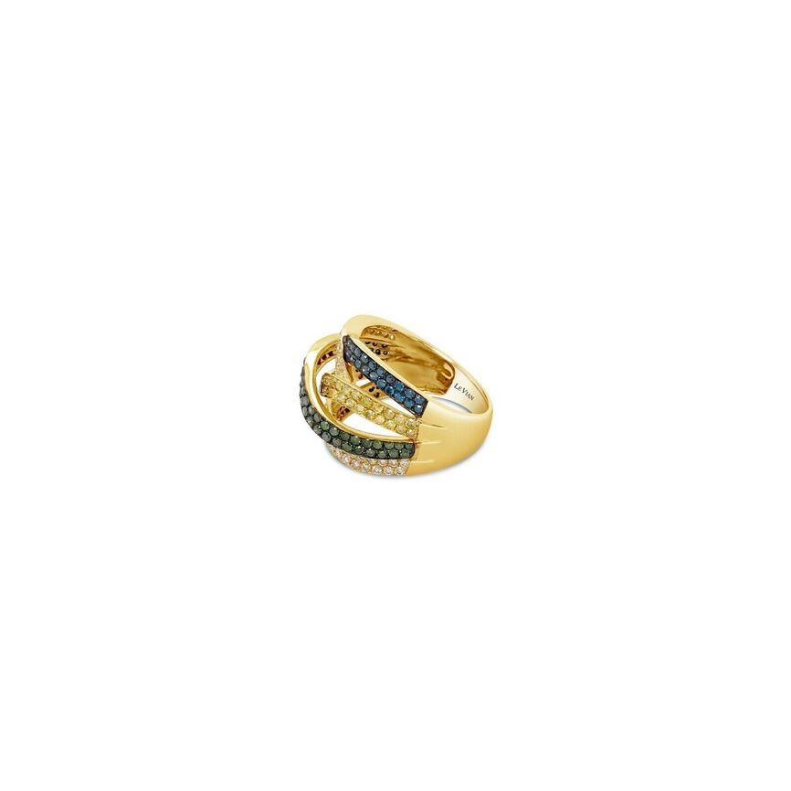 1 1/2 cts White Diamond Ring in 14K Yellow Gold by Le Vian - BirthStone.com