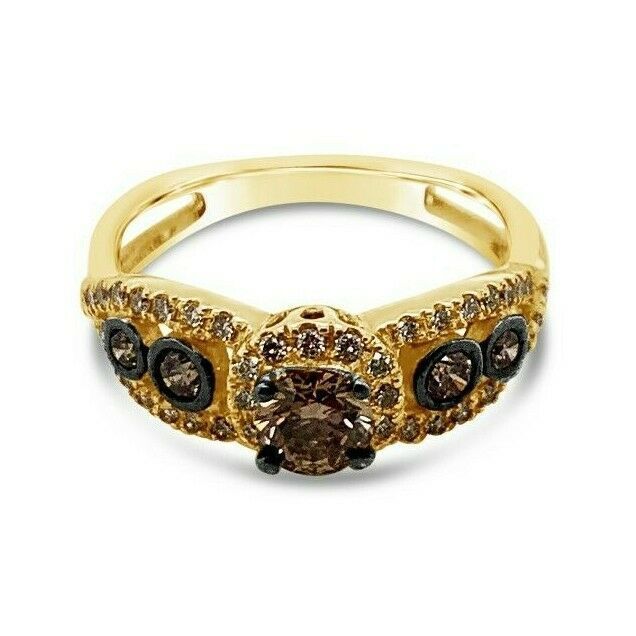 3/4 cts Chocolate Diamond Ring in 14K Yellow Gold by Le Vian - BirthStone.com