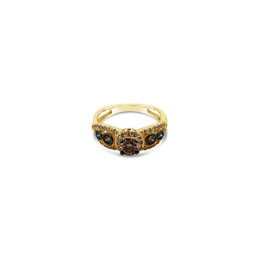 3/4 cts Chocolate Diamond Ring in 14K Yellow Gold by Le Vian - BirthStone.com