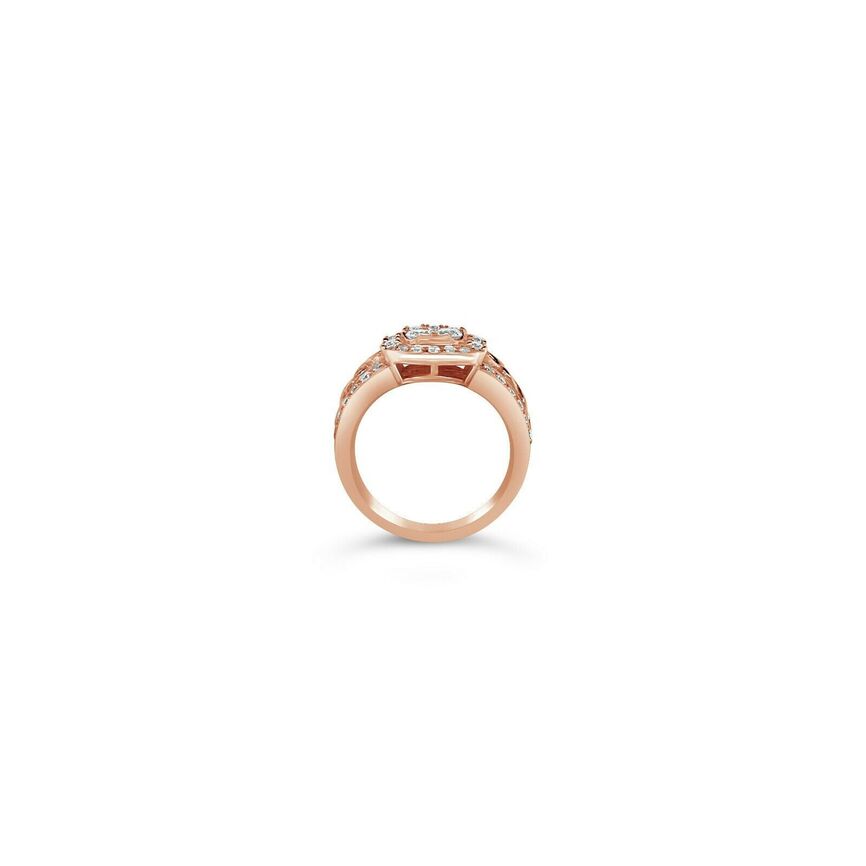 1 1/8 cts White Diamond Ring in 18K Rose Gold by Le Vian - BirthStone.com