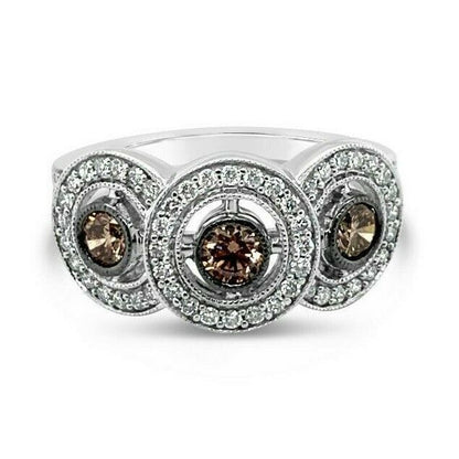 3/4 cts White Diamond Ring in 14K White Gold by Le Vian - BirthStone.com