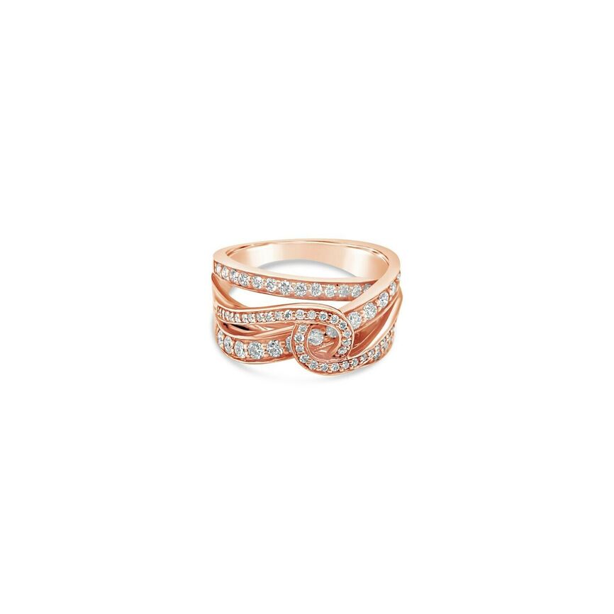 1 cts White Diamond Ring in 14K Rose Gold by Le Vian - BirthStone.com