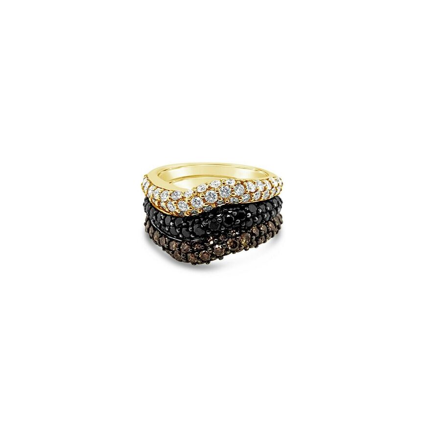 2 1/2 cts Black Diamond Ring in 14K Yellow Gold by Le Vian - BirthStone.com