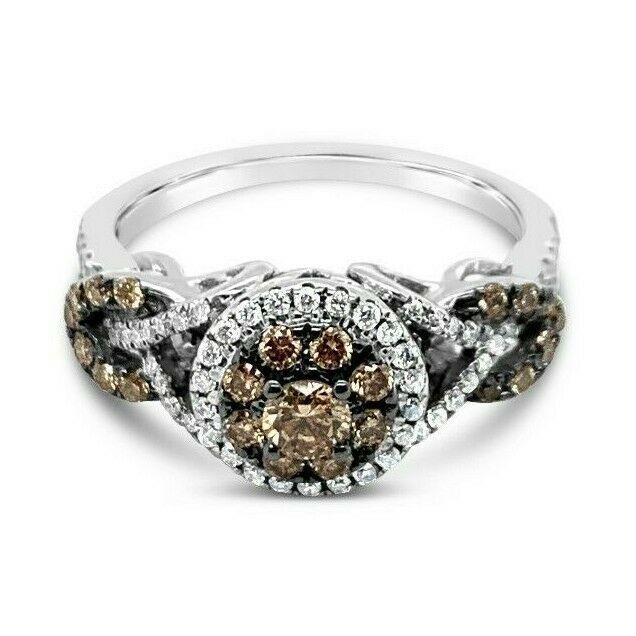 1/2 cts White Diamond Ring in 14K White Gold by Le Vian - BirthStone.com