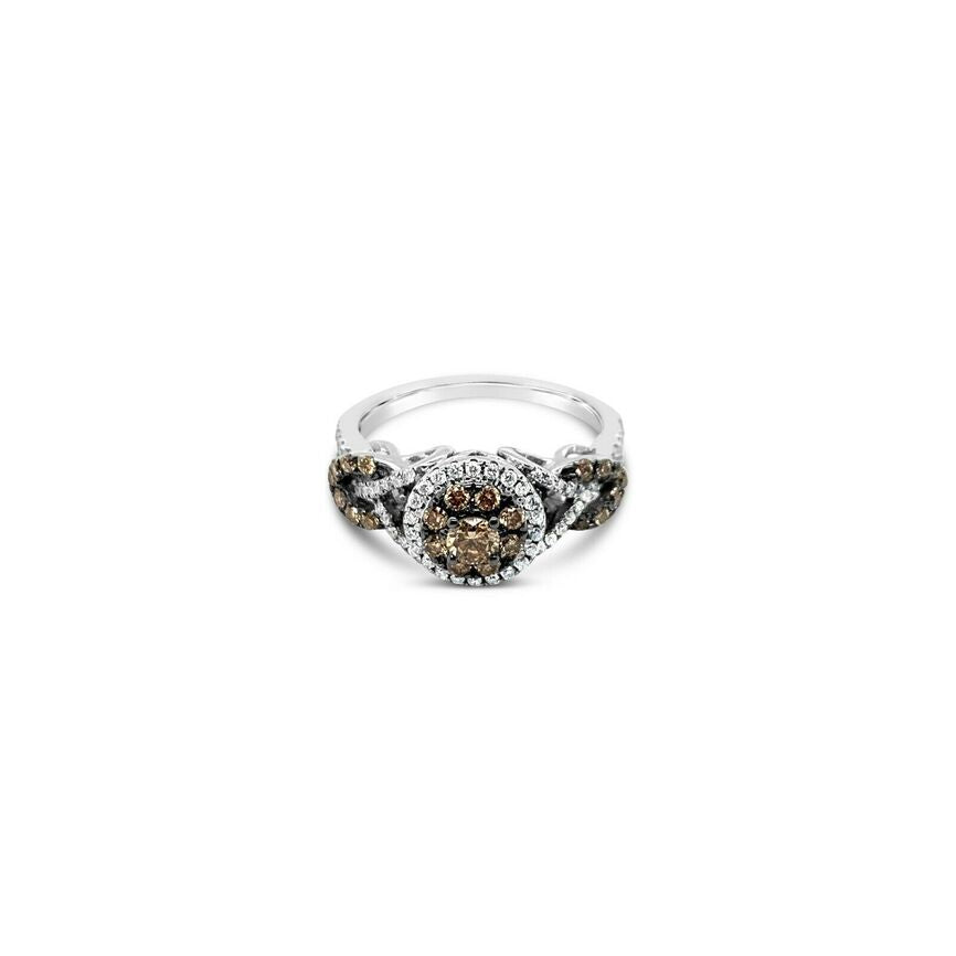 1/2 cts White Diamond Ring in 14K White Gold by Le Vian - BirthStone.com