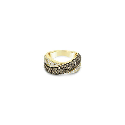 Le Vian® Ring featuring Chocolate Diamonds®, Vanilla Diamonds® - 14K Honey Gold™