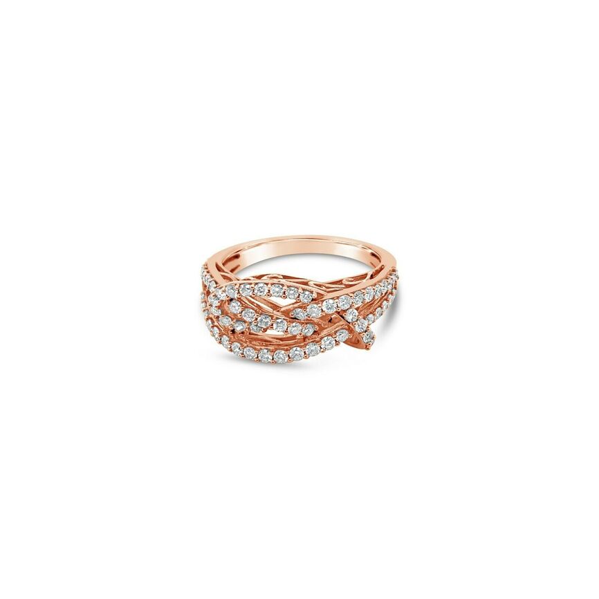 2/3 cts White Diamond Ring in 14K Rose Gold by Le Vian - BirthStone.com