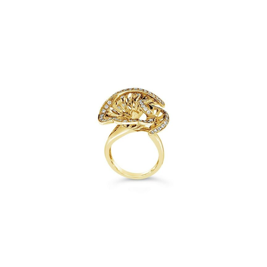 7/8 cts White Diamond Ring in 14K Chocolate Gold by Le Vian - BirthStone.com