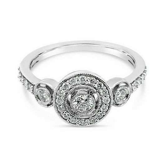 3/8 cts White Diamond Ring in 14K White Gold by Le Vian - BirthStone.com