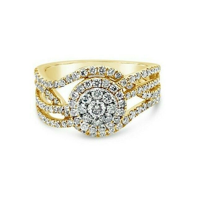 7/8 cts White Diamond Ring in 14K Yellow Gold by Le Vian - BirthStone.com