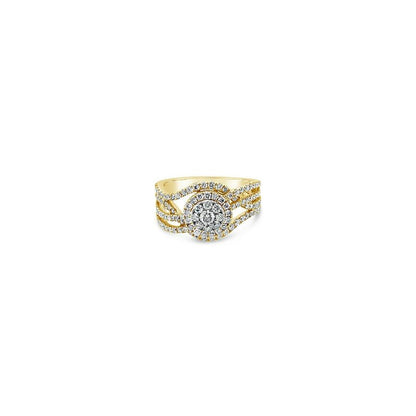 7/8 cts White Diamond Ring in 14K Yellow Gold by Le Vian - BirthStone.com