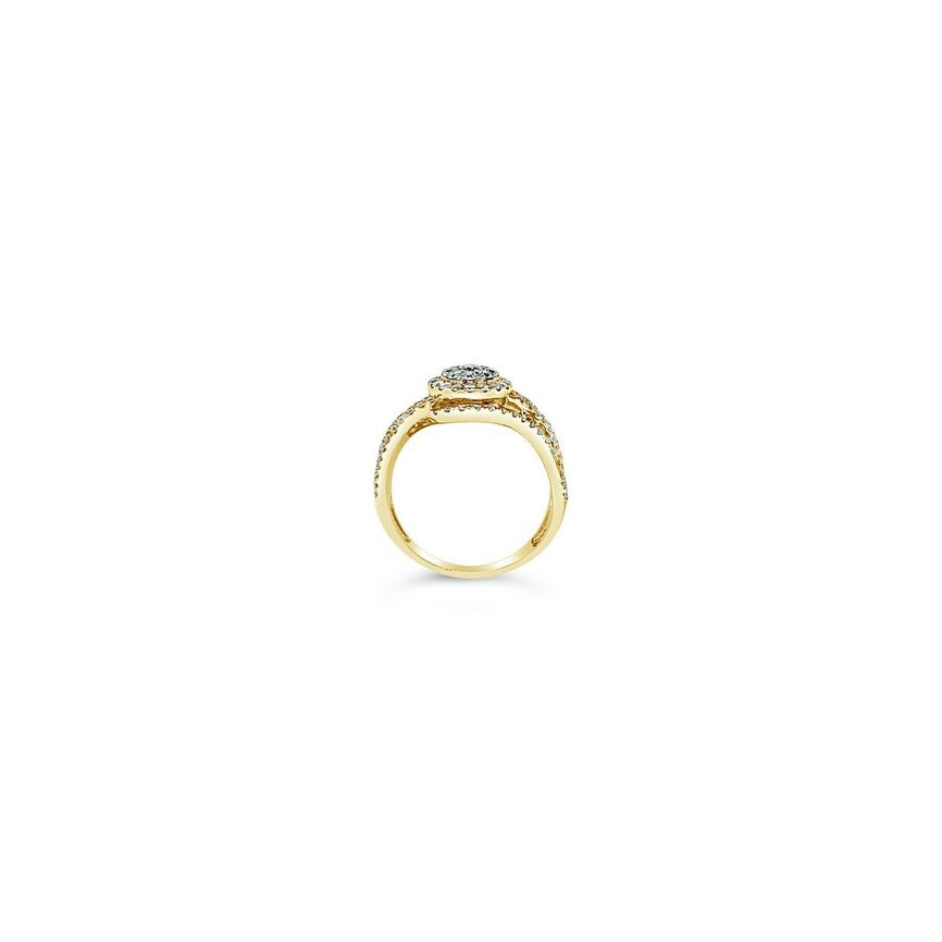 7/8 cts White Diamond Ring in 14K Yellow Gold by Le Vian - BirthStone.com